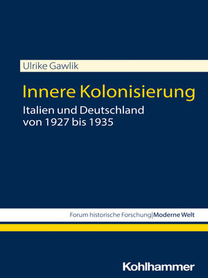 cover image of Innere Kolonisierung